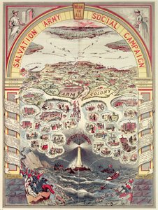 Üdvhadsereg szociális kampány propagandaplakátja, London, 1910 körül (chromolitho)